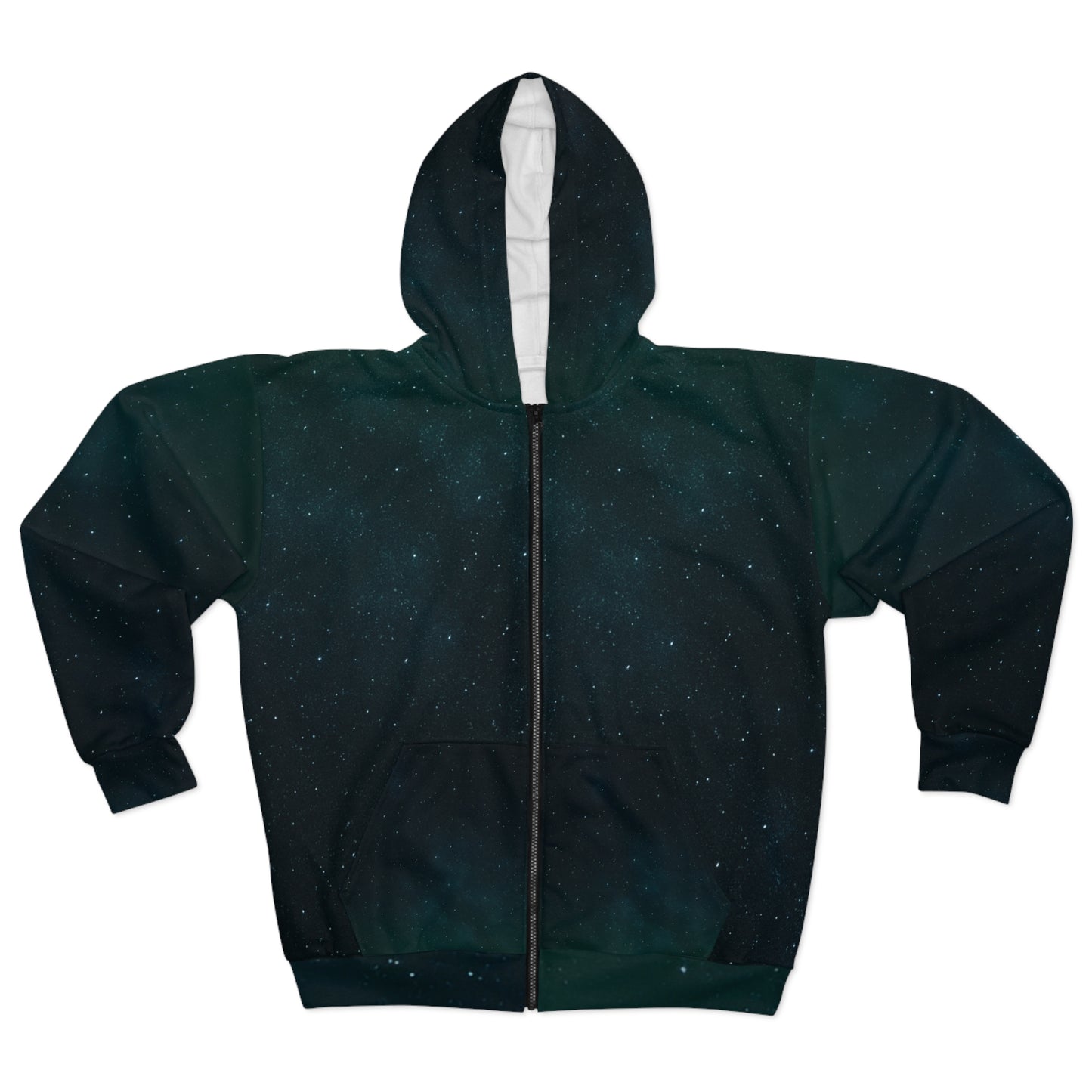 Cosmic Galaxy Zip Hoodie 🌌 | Space Print Unisex Hoodie