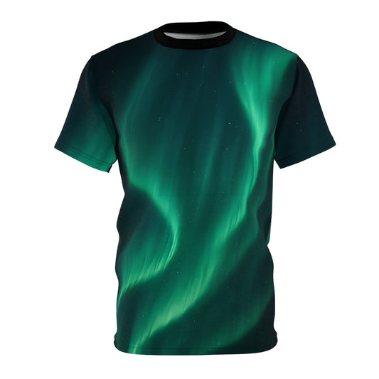 🌌 Aurora Borealis Tee – Unisex 🌿 Nature-Inspired | ✨ Northern Lights Shirt