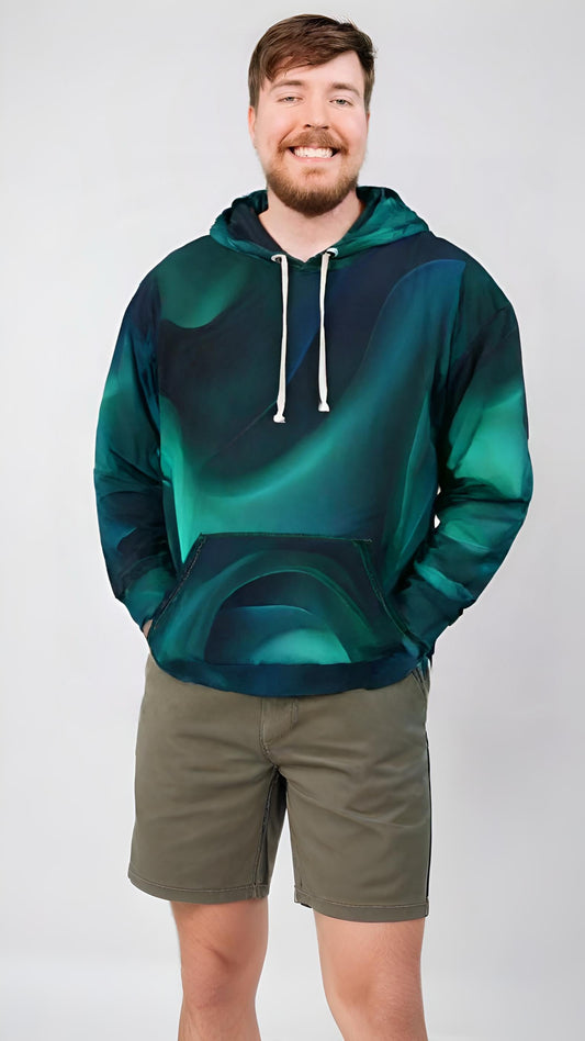 Aurora Glow Hoodie 🌌 | Vibrant Neon Nexus Hoodie