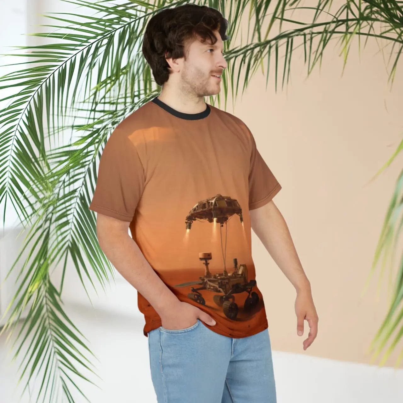 🪐  Mars Sci‑Fi Tee | Vibrant Unisex Cut & Sew T-Shirt - ASTREAR