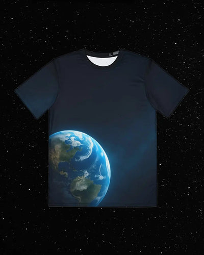 Earth Glow Men's Polyester Tee 🌍✨ - ASTREAR