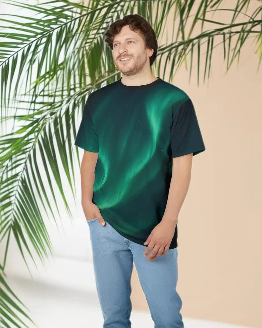 🌌 Aurora Borealis Tee – Unisex Cut & Sew Tee ✨ - ASTREAR