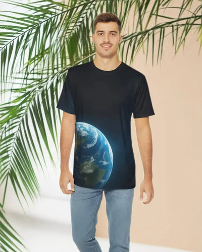 Earth Glow Men's Polyester Tee 🌍✨ - ASTREAR